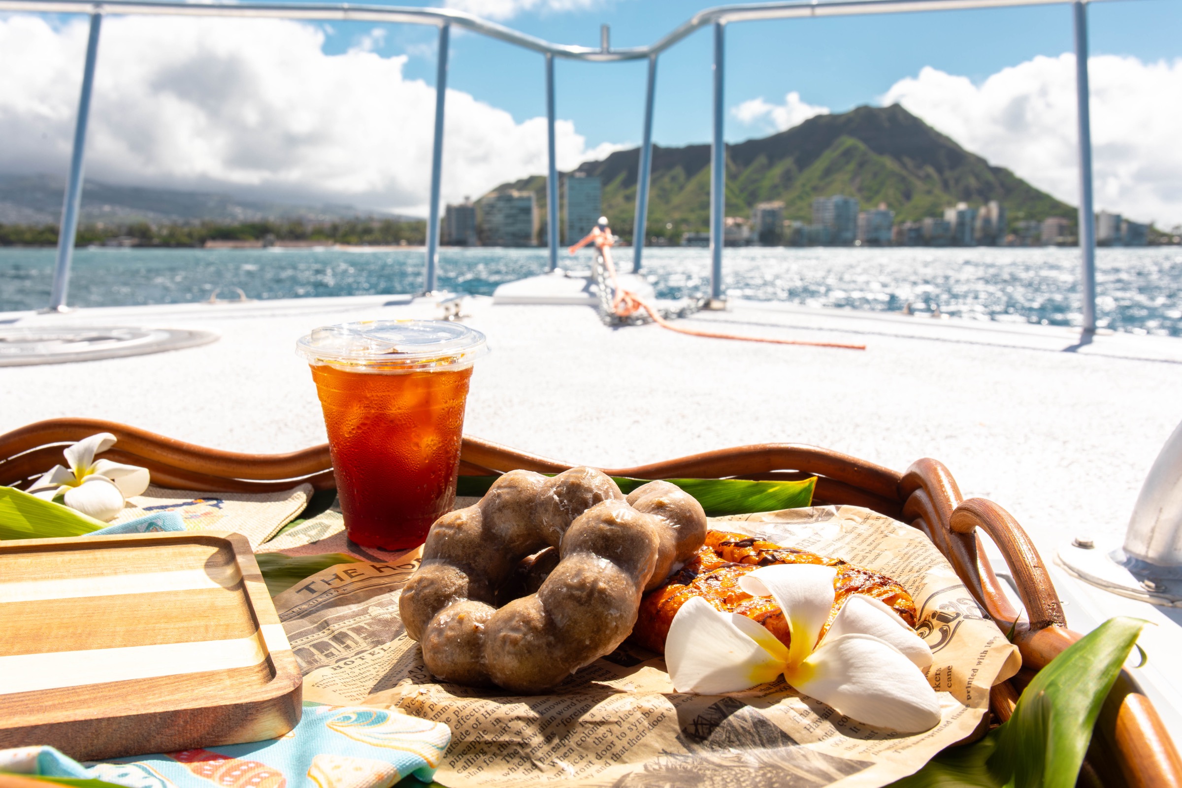 Pastries served during the morning cruise